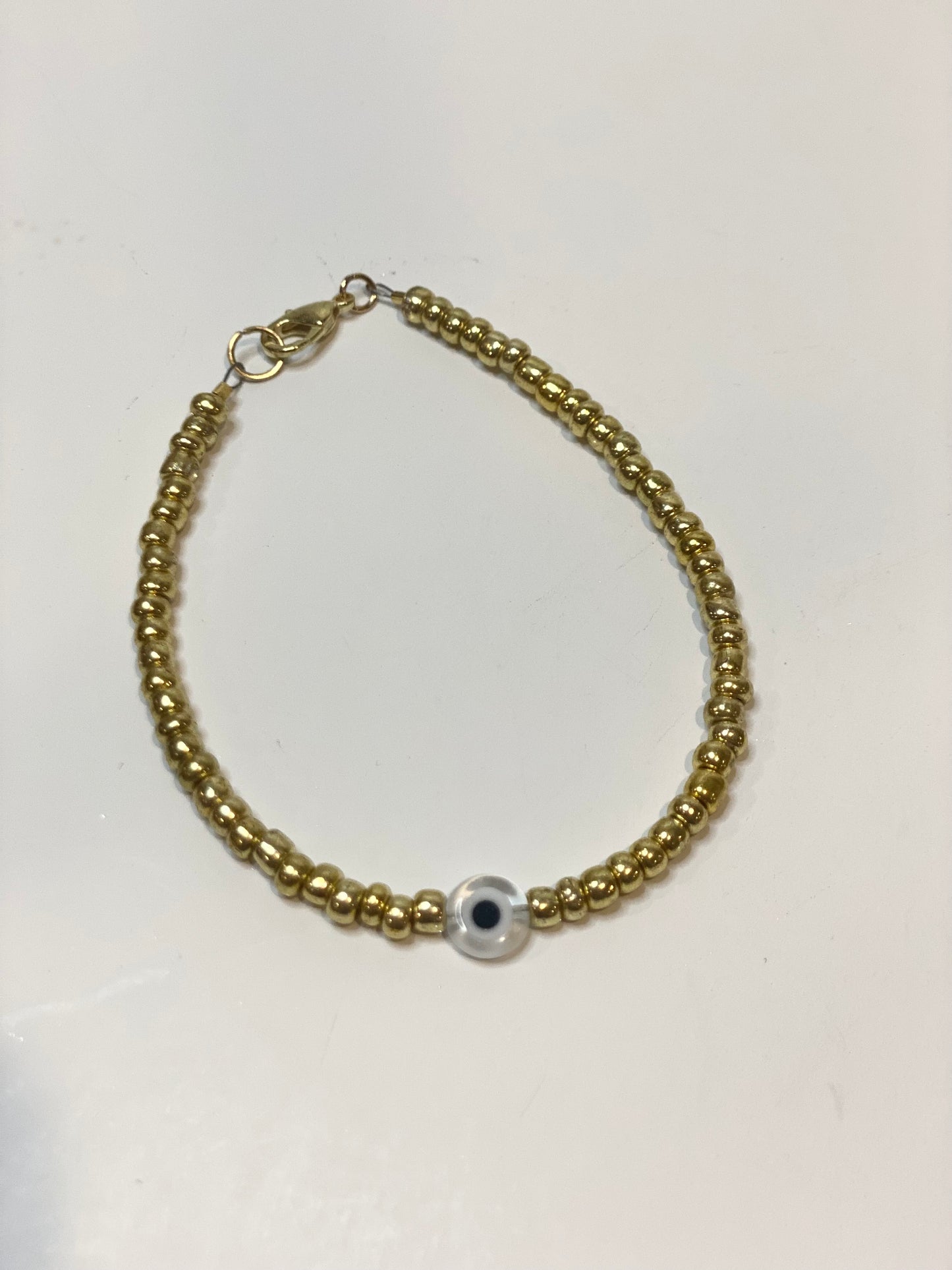 Evil eye bracelet (gold)