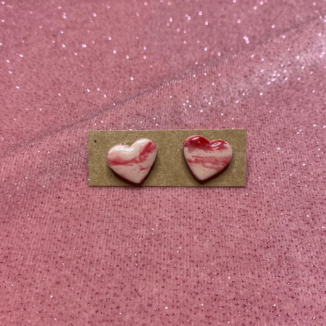 Heart studs